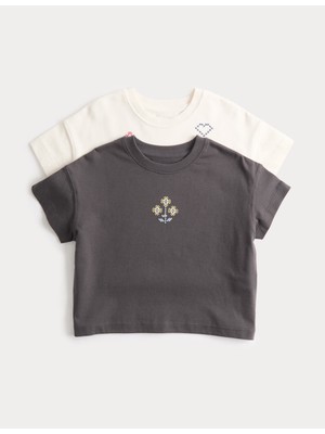 Marks & Spencer 2'li Desenli T-Shirt