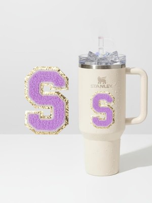 Vionna Stanley Quencher Uyumlu Premium Harf Sticker/aksesuar – Tekstil Kaplama Kişiselleştirilmiş Tasarım (S)