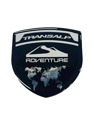 Vionna Transalp Adventure 3D Gümüş Arma Sticker Redlinegrafik