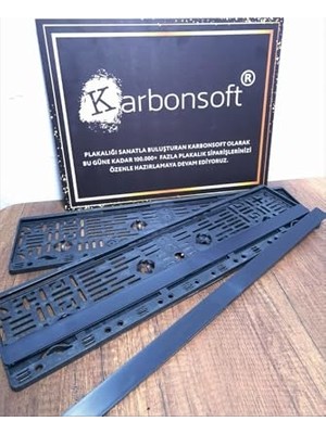Vionna 2 Adet Araç Oto Plakalık KARBONNM509