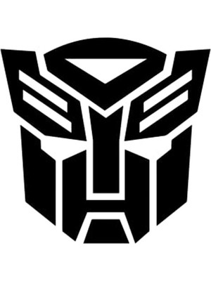 Vionna Transformers Oto Sticker, 10 x 11 Cm, Siyah Renk