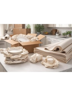Vionna 100 Adet Paketleme Kağıdı - Taşınma ve Sarma Için - 60X40 cm
