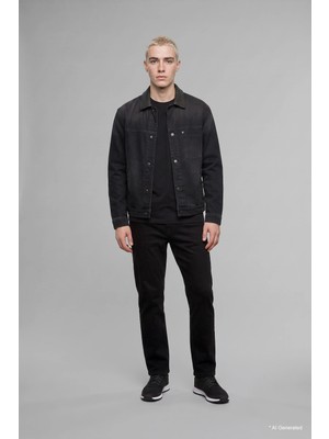 DeFacto Straight Fit Normal Bel Boru Paça Jean Pantolon H7527AX26AU