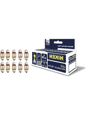 Vionna 31MM LED Mini Ampul 12-24V, Araç Tavan Aydınlatması Için 10 Adet Paket