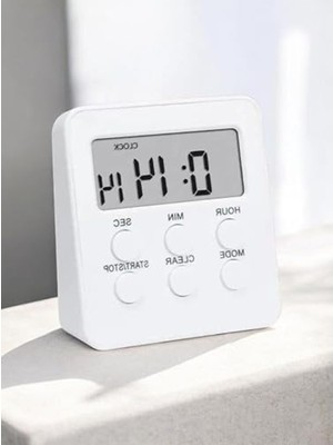 Vionna Dijital Masa Saati Seti, 2 Alarm ve Kronometre Özelliği ile Modern Tasarım