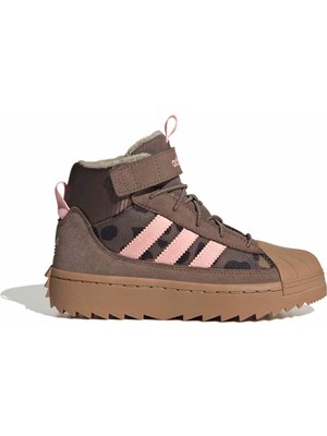 AKH9793 Adidas Superstar Wınter Trek C Çocuk Bot ve Çizme Kahve