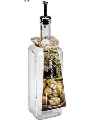 Vionna Metal Tıpalı Şeffaf Yağlık ve Sirkelik, 1 Litre