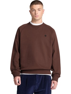 TBC0YHBAAJD1 Timberland Exeter Rıver Lb Crew Sweatshirt Erkek Sweatshirt Kahve