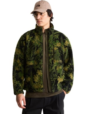 TNF0A8KR2T3Y1 The North Face M Extreme Pıle 2 Fz Jacket -Prınt Erkek Mont Yeşil