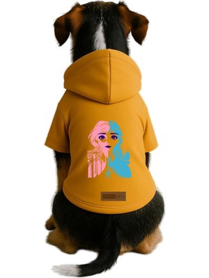 Vionna Monopetz Baskılı Içi Polarlı Köpek ve Kedi Kıyafeti & Elbisesi - Sarı Renk Kapüşonlu Hoodie Bdfc0 Xs