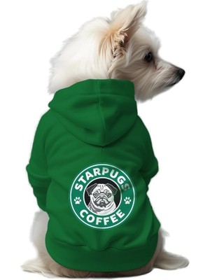Vionna Mpz Pets Kedi ve Köpek Kıyafeti & Elbisesi Yeşil Hoodie Starpugs Xl