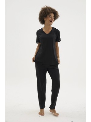Beruflic Kocabey KKT-26162K Kadın V Yaka Pijama Takımı