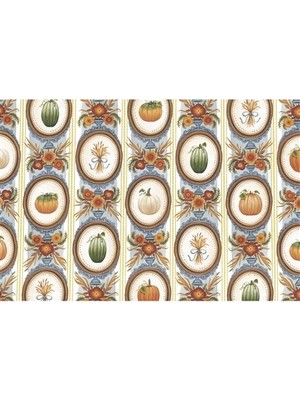 Hester & Cook Antique Pumpkin Frame Kağıt Amerikan Servis 20LI Blok