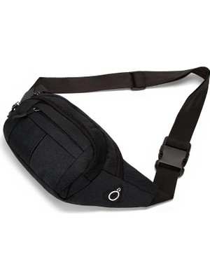 Avca ONKA Siyah Unisex Suya Dayanıklı Çapraz Askılı Omuz Bel Çanta Günlük Kullanım İçin Ergonomik Tasarım