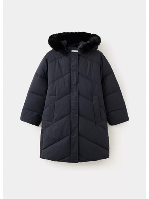 Mango Uzun Kapitone Anorak