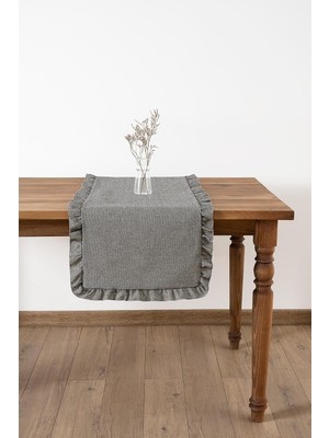 Store Selendi Fırfırlı Runner (Siyah)