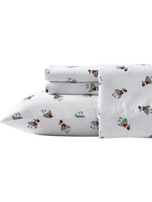Store King Çarşaf, Fırçalanmış Flanel Yatak Takımı, Yumuşak ve Rahat Yatak Odası Dekoru (Penguin Toss, King)