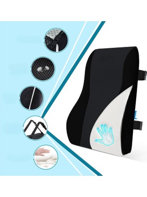 Store Yeni Nesil Visco Bel Yastığı Sırt Minderi Ortopedik Bel Minderi Ortopedik Sırt YASTIĞI%100 Visco Destek Minder