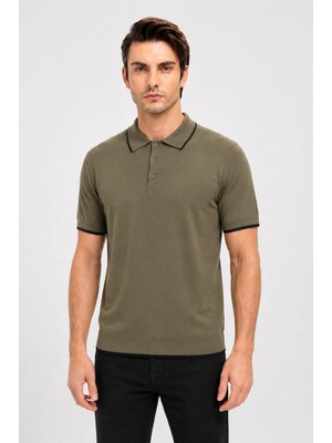 Byness Erkek Polo Yaka Viskon Triko Kazak