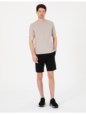 Pierre Cardin Siyah Regular Fit Örme Şort 50306779 VR046