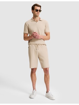 Pierre Cardin Koyu Bej Comfort Fit Örme Şort 50321174 VR088