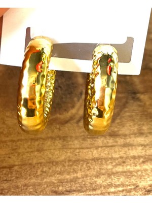Monalisa Home Gold Renk Lüks Gösterişli Figürlü  Küpe