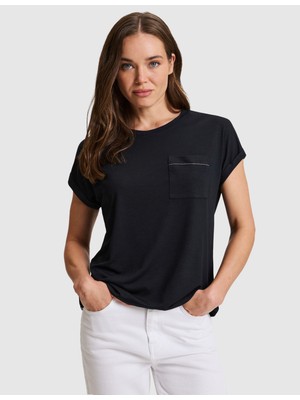 Pierre Cardin Siyah Comfort Fit Basic Tişört 50323602 VR046