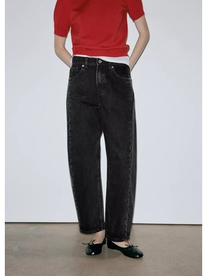 Mango Dikişli Balon Jean Pantolon