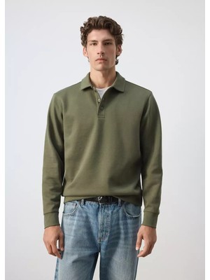 Mango Regular Fit Polo Yaka Sweatshirt