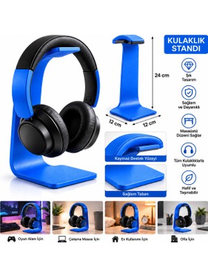 Kulaklık Standı 24 cm Qtop Q-1559 Mavi