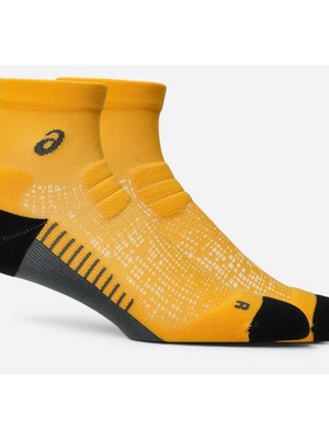Asics Performance Run Sock Quarter Unisex Sarı Koşu Çorabı 3013B350-800