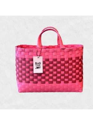 Bag The Joy El Örgüsü Orta Boy Sepet Çanta