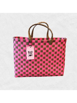 Bag The Joy El Örgüsü Orta Boy Sepet Çanta