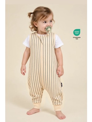 Pine Baby Home Heritage Sand 0.5 TOG Bebek Uyku Tulumu OEKO-TEX Sertifikalı %100 Pamuk