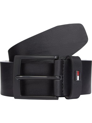 Tommy Hilfiger Siyah Erkek Deri Kemer Adan 3.5 Ext