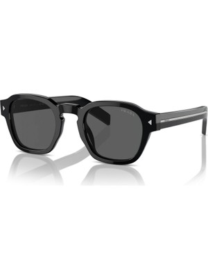 Prada Erkek Güneş Gözlüğü Spr A16 16K-731 52*24 150 Siyah Asetat Çerçeve ile UV 400 Koruma