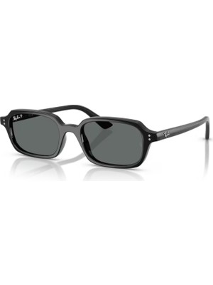 Ray-Ban Kadın Güneş Gözlüğü  667781 4455 52 mm Siyah Polarize Lensli Modern Tasarım