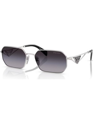 Prada A51S 1BC90A 58 Kadın Güneş Gözlüğü Gümüş Metal Çerçeve Degrade Cam ile Şık Tasarım