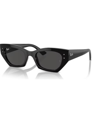 Ray-Ban RB4430 Unisex Güneş Gözlüğü Siyah Organik Cam ve Kemik Çerçeve ile Şık Tasarım