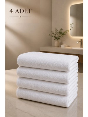 Formeya 4 adet Otel Havlusu Beyaz 50x85 cm 200 gram Bukle - Armür El Yüz Havlusu