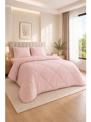 Formeya Pudra Soft Silikon Yorgan Çift Kişilik 195*215