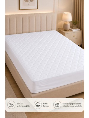 Formeya Pamukkale %100 Pamuk Kapitone Fitted Alez 70 x 140 cm Bebek Yatak Koruyucu Özellikli