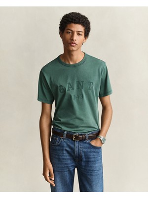 Gant Erkek Yeşil Regular Fit %100 Pamuk T-Shirt 2003466.321
