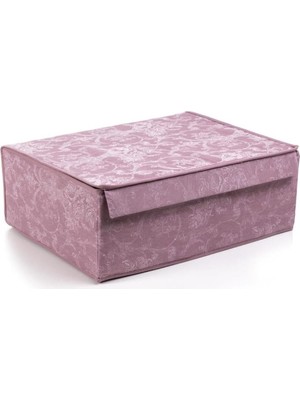 Happy Trend Baza Kutusu 50X40X19 Büyükboy Katlanır Saklama Kutusu Çok Amaçlı Kapaklı Kutu Hurç Kumaş Sandık