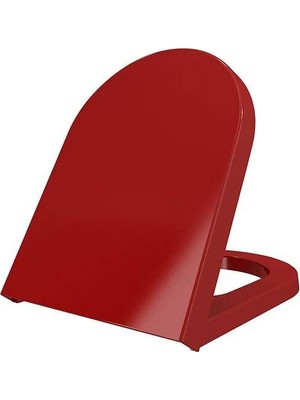 Bocchı Bocchi - Pure S Taormina Yavaş Kapanır Duroplast Klozet Kapağı Parlak Kırmızı - A0300-019