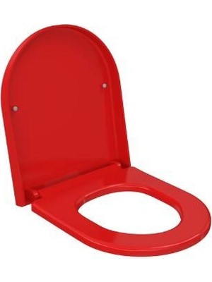 Bocchı Bocchi - Pure S Yavaş Kapanır Duroplast Klozet Kapağı Parlak Kırmızı - A0302-019