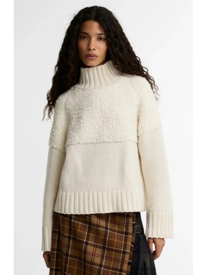 Barbour Rothley Knitted Kazak CR31 Ecru