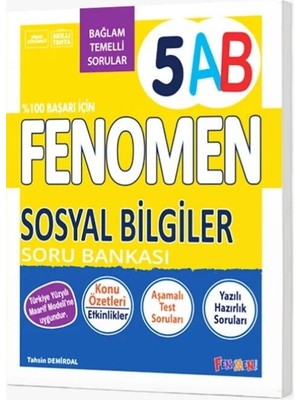 Fenomen Yayıncılık 5. Sınıf Sosyal Bilgiler A-B Soru Bankası Fenomen Yayınla