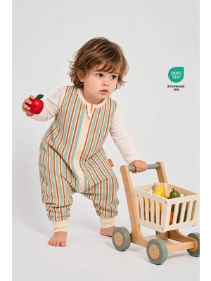 Pine Baby Home Retro Mint 1.0 TOG Bebek Uyku Tulumu OEKO-TEX Sertifikalı %100 Pamuk