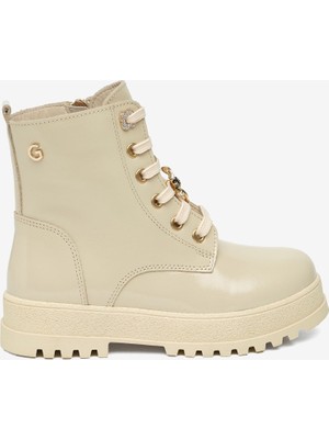Greyder Çocuk Bej Hakiki Deri Military Bot 5K5ZB59626